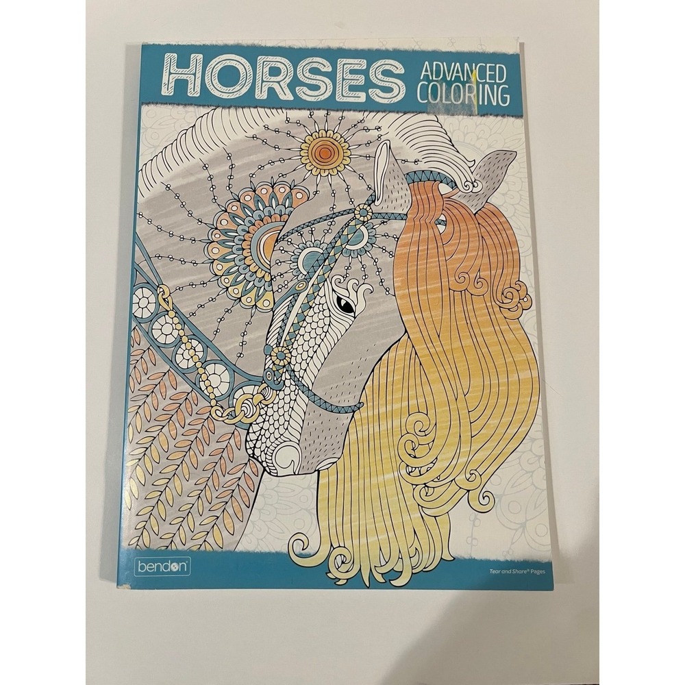 Horses Advanced Coloring Book‎
